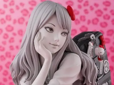 New Junji Ito Figure Is Gyaru Tomie With Hello Kitty