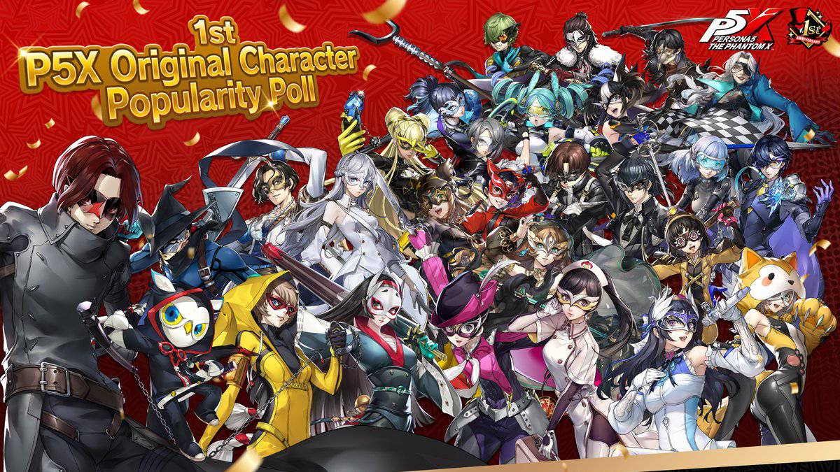 Persona 5: The Phantom X Original Character Popularity Poll Voting Opens
