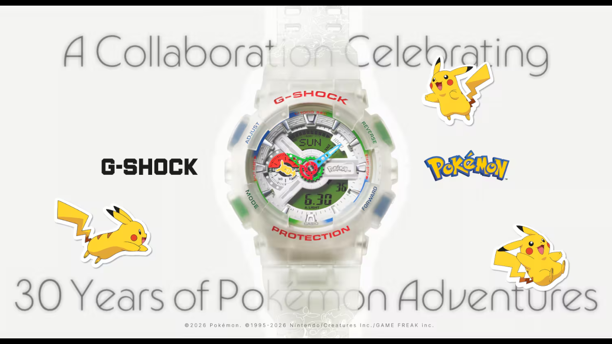 Pokemon 30th anniversary G-Shock watch by Casio