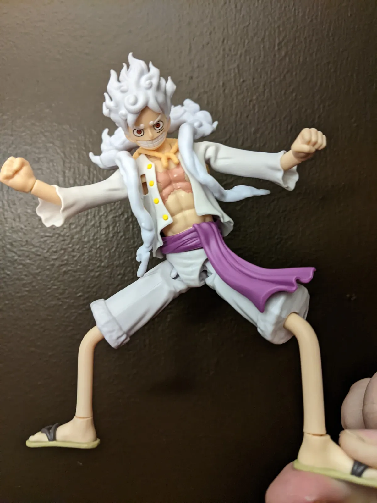 Anime Heroes One Piece Gear 5 Luffy Action Figure Is a Little Bendy