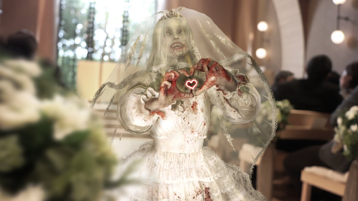 resident evil requiem serena singing zombie bride