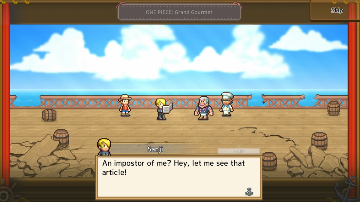 The next new Kairosoft game is a One Piece: Grand Gourmet restaurant management sim involving Sanji and Baratie.