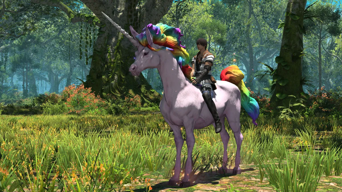 New FFXIV Twitch Support-a-Streamer Mount Is a Unicorn 