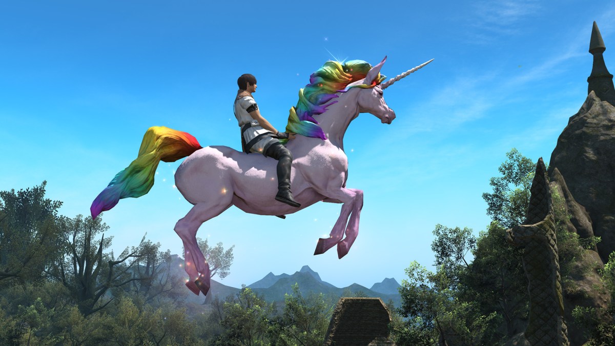 New FFXIV Twitch Support-a-Streamer Mount Is a Unicorn 