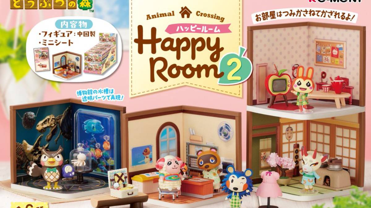 6 New Re-Ment Animal Crossing Happy Room Sets Announced