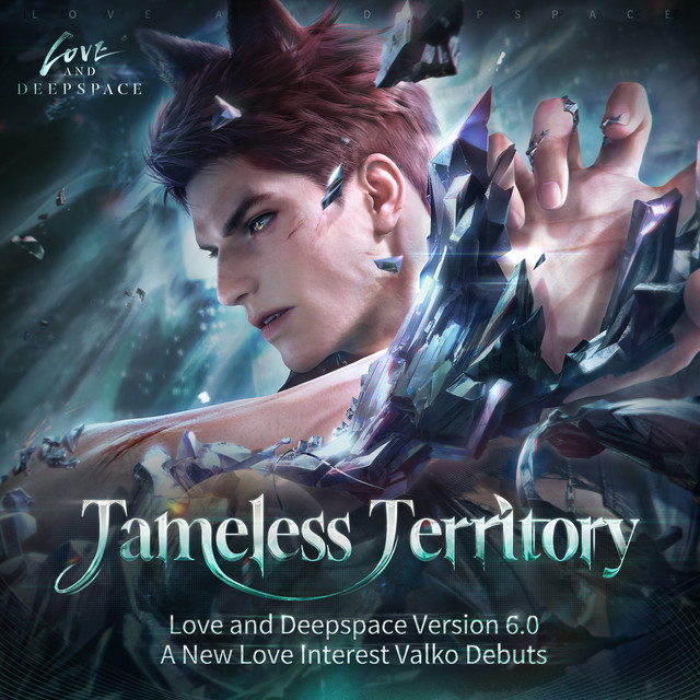 The cover art for the Love and Deepspace Valko theme song "Tameless Territory" now no longer features the character.