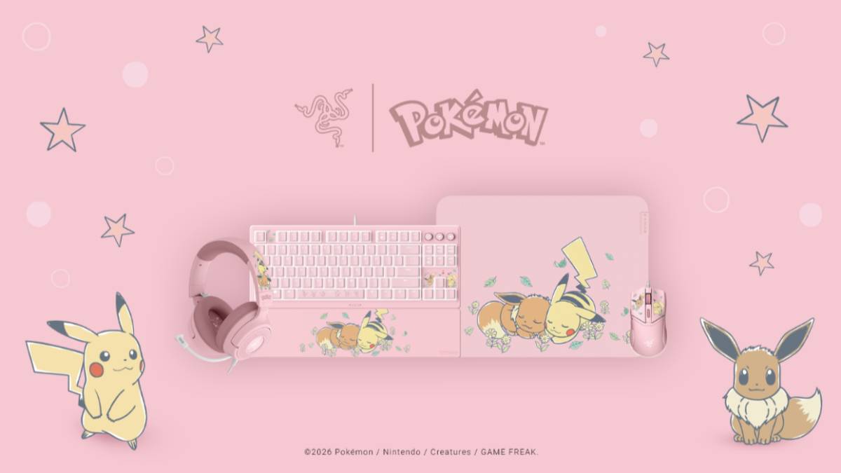 Images via Razer, Game Freak, Nintendo and The Pokemon Company International