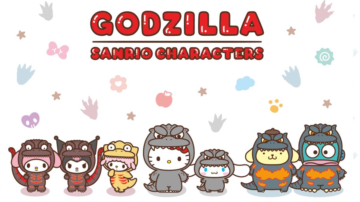 Godzilla Sanrio Characters Merchandise Heads to Japan