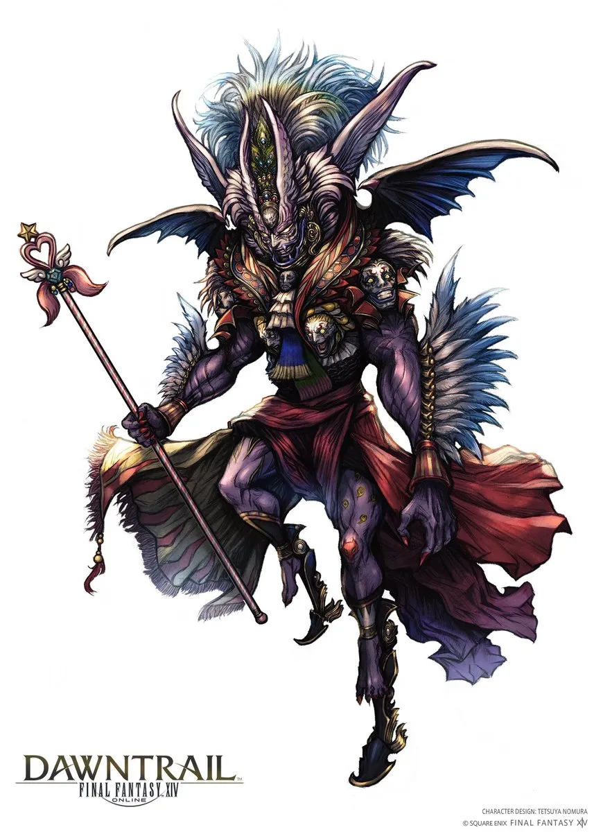 野村哲也重新設計FFXIV《Dancing Mad》終極首領凱夫卡概念藝術公開