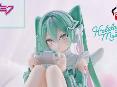 Holiday Memories Hatsune Miku Figure Is a Gamer