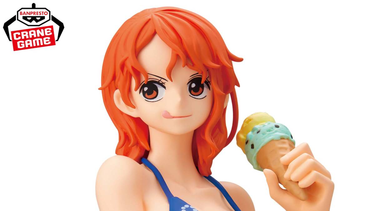 One Piece Glitter & Glamours Nami and Robin Figures Are Eating Ice Cream