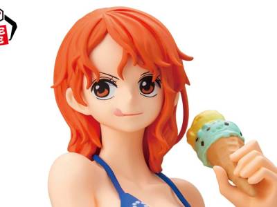 One Piece Glitter & Glamours Nami and Robin Figures Are Eating Ice Cream