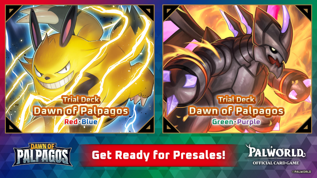 Palworld Official Card Game first set titled Dawn of Palpagos