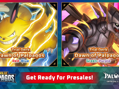 Palworld Official Card Game first set titled Dawn of Palpagos