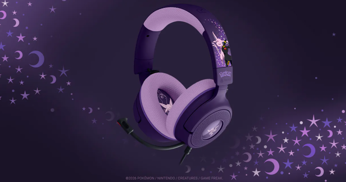 The Razer Pokemon line of headsets, keyboards, and mice now includes a collection based on Espeon and Umbreon.