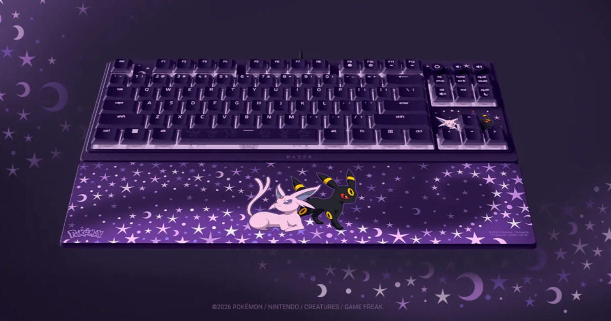 The Razer Pokemon line of headsets, keyboards, and mice now includes a collection based on Espeon and Umbreon.