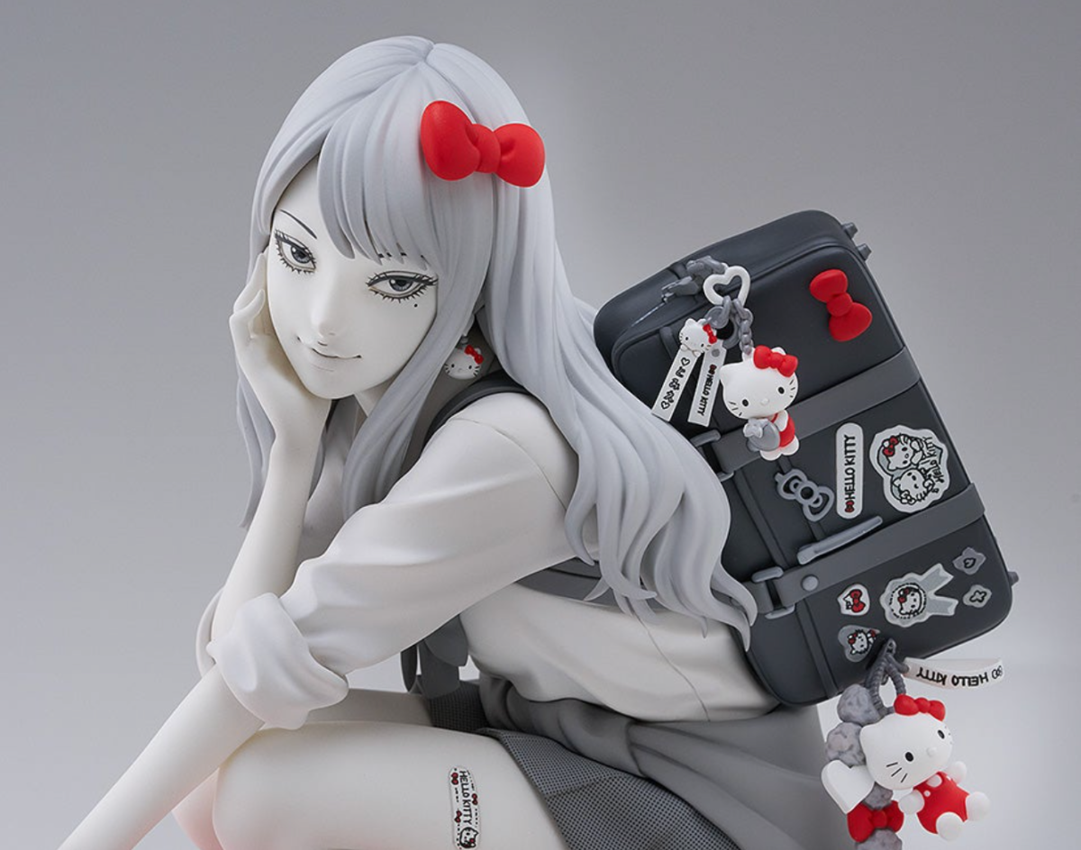 The Junji Ito Gyaru Tomie Hello Kitty figure will show up worldwide next year and will end up costing about $150.