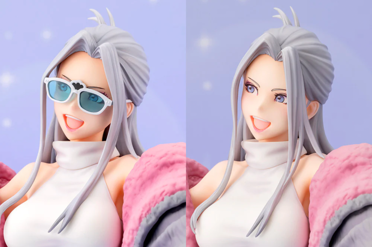 The next Kotobukiya Hasbro Bishoujo figure will reimagine Furby as a cute girl wearing a fur jacket with a Furby face on the back. 