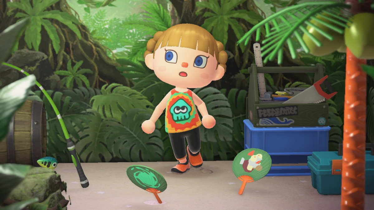 Splatoon Raiders themed items in Animal Crossing New Horizons