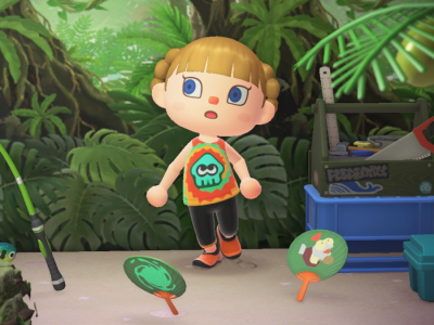 Splatoon Raiders themed items in Animal Crossing New Horizons