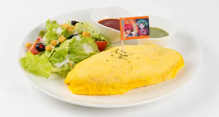 tales collaboration cafe omurice
