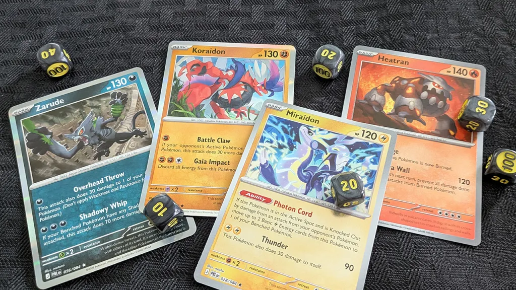 zarude koraidon miraidon heatran pitch black cards