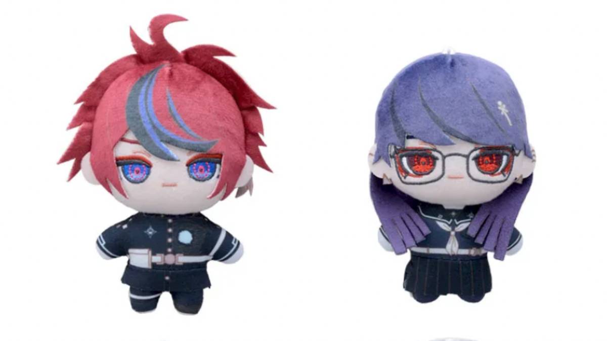 Sega's The Hundred Line: Last Defense Academy character plush collections include Takumi, Darumi, Eito, and the twins Ima and Kako.