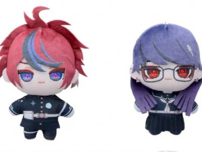 Sega's The Hundred Line: Last Defense Academy character plush collections include Takumi, Darumi, Eito, and the twins Ima and Kako.