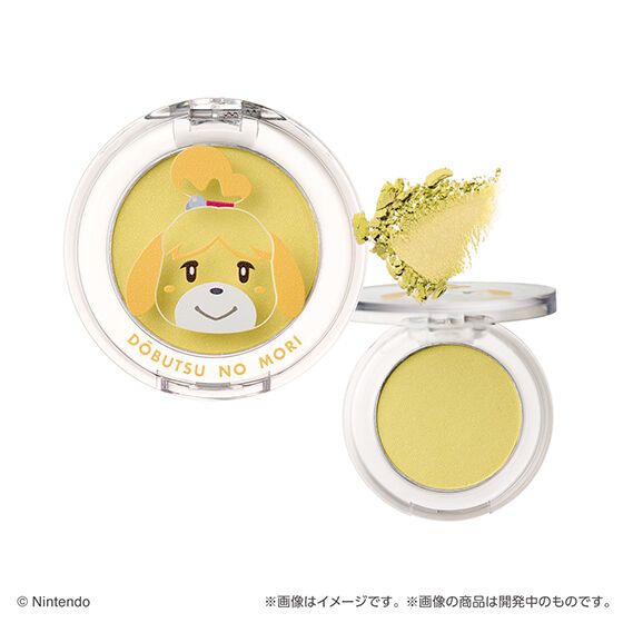Bandai Namco Gashapon machines will offer Creer Beaute Animal Crossing multi-color powder makeup in Japan.