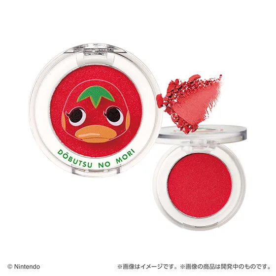 Bandai Namco Gashapon machines will offer Creer Beaute Animal Crossing multi-color powder makeup in Japan.