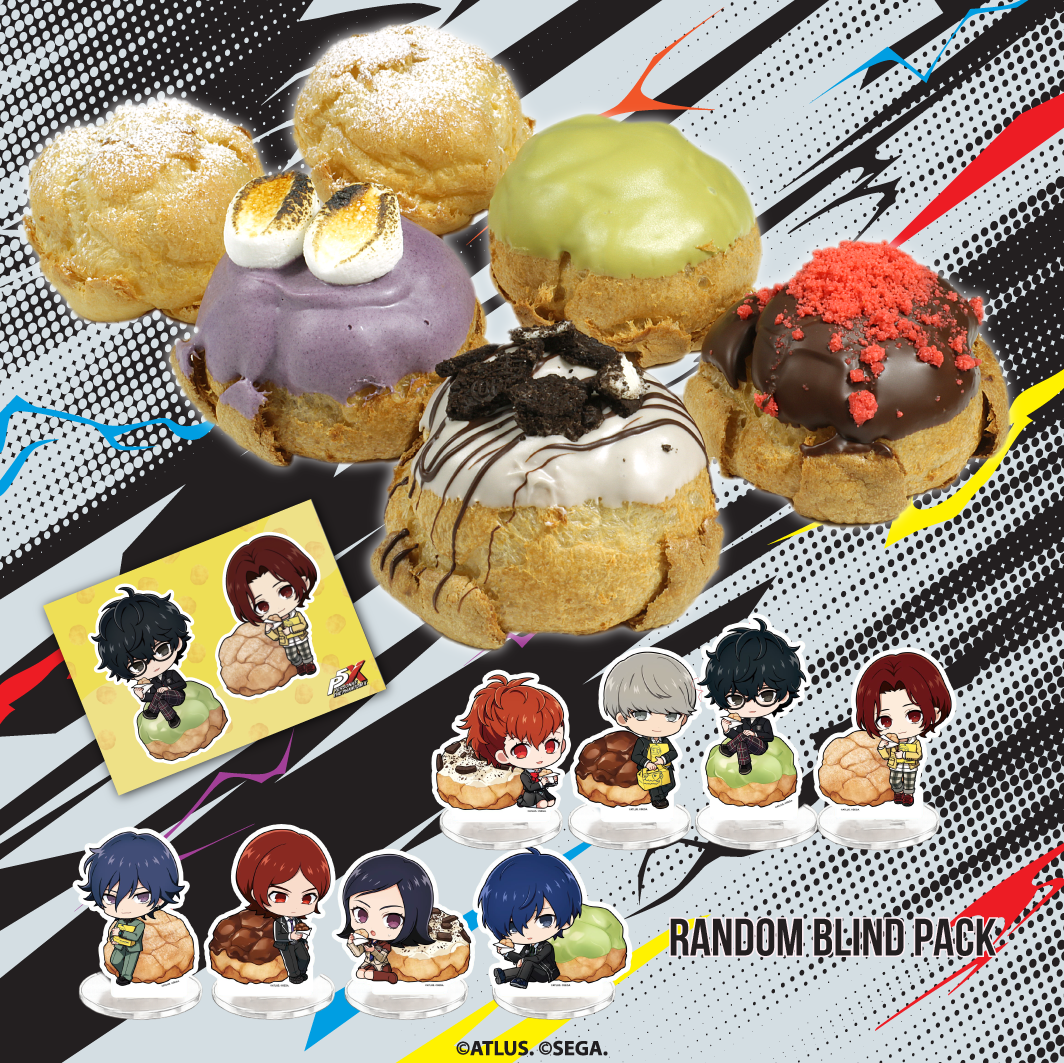 Persona 30th Anniversary cream puff flavors and merchandise will show up at Beard Papa starting next month.