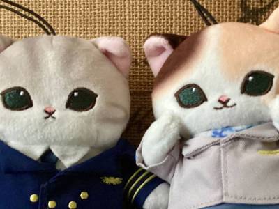 ANA Mofusand Pilot and Flight Attendant Plush Feel Best Suited for Display at Home