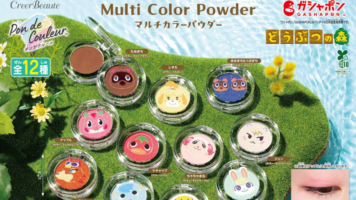 Creer Beaute Pon de Couleur Animal Crossing Makeup Gashapon Announced