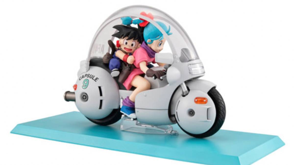 Dragon Ball Bulma and Goku Desktop Real McCoy Motorcycle Figure Returns