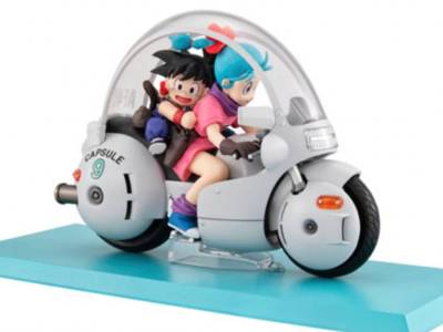 Dragon Ball Bulma and Goku Desktop Real McCoy Motorcycle Figure Returns