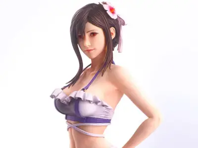 FFVII Rebirth Shining Spirit Swimsuit Figure Launches in November