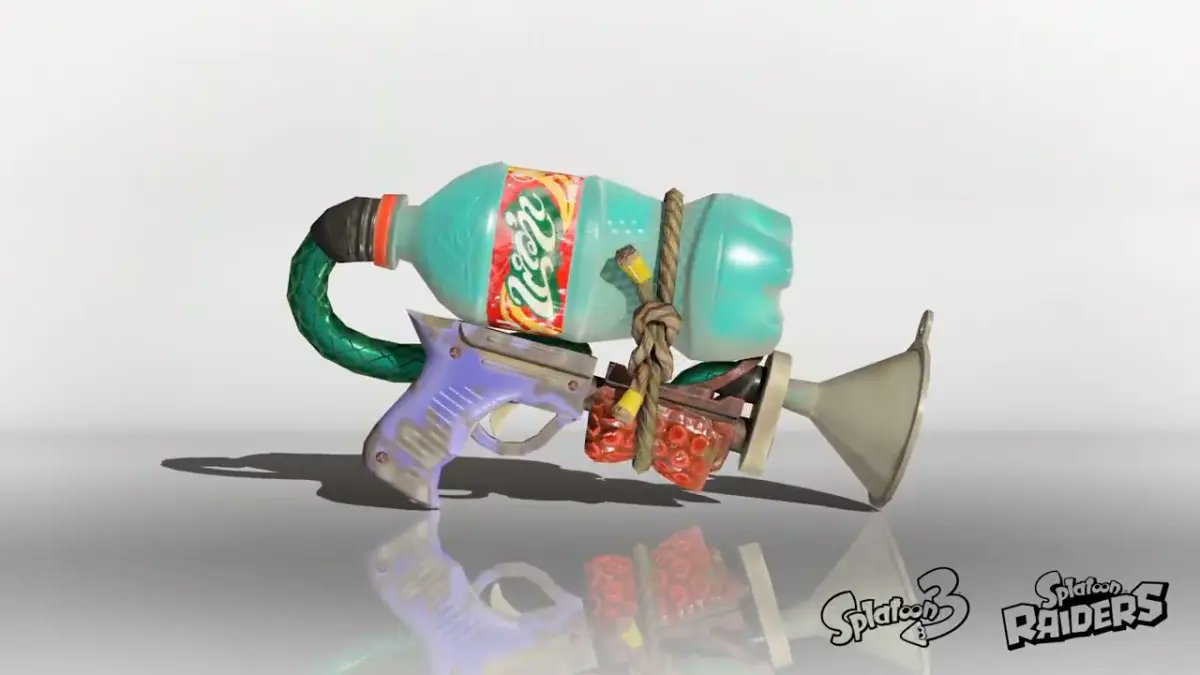 Splatoon 3 Gets Splatoon Raiders Plastic-Bottle Splattershot