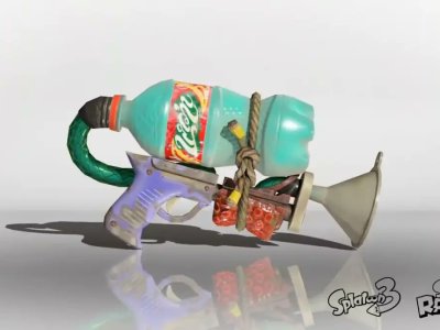 Splatoon 3 Gets Splatoon Raiders Plastic-Bottle Splattershot