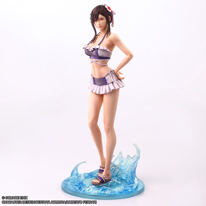 The next FFVII Rebirth Static Arts figure of Tifa in her Shining Spirit swimsuit will show up in Japan later in 2026. 