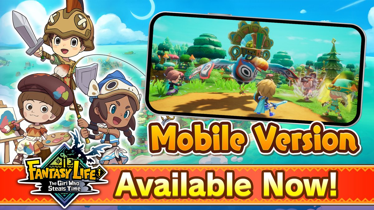 Fantasy Life i Mobile Accompanied by Professor Layton and Yo-Kai Watch Costumes