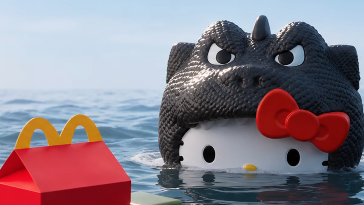 mcdonald's godzilla hello kitty