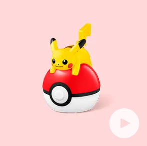 McDonald's Japan Pokemon toy pikachu roller