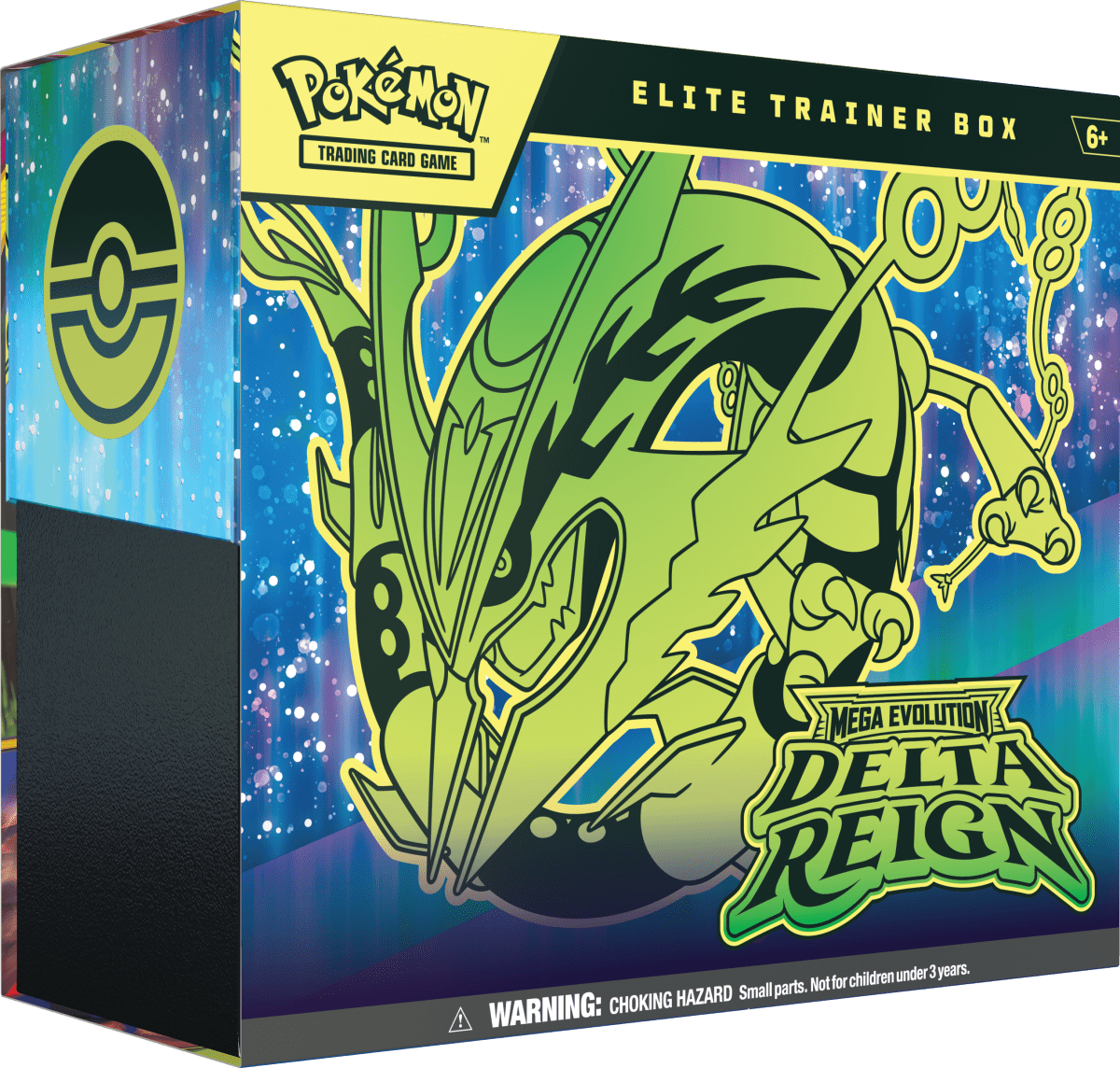 The next Pokemon TCG Mega Evolution Delta Reign expansion adds Legendary Stadiums and ex cards like Mega Rayquaza.