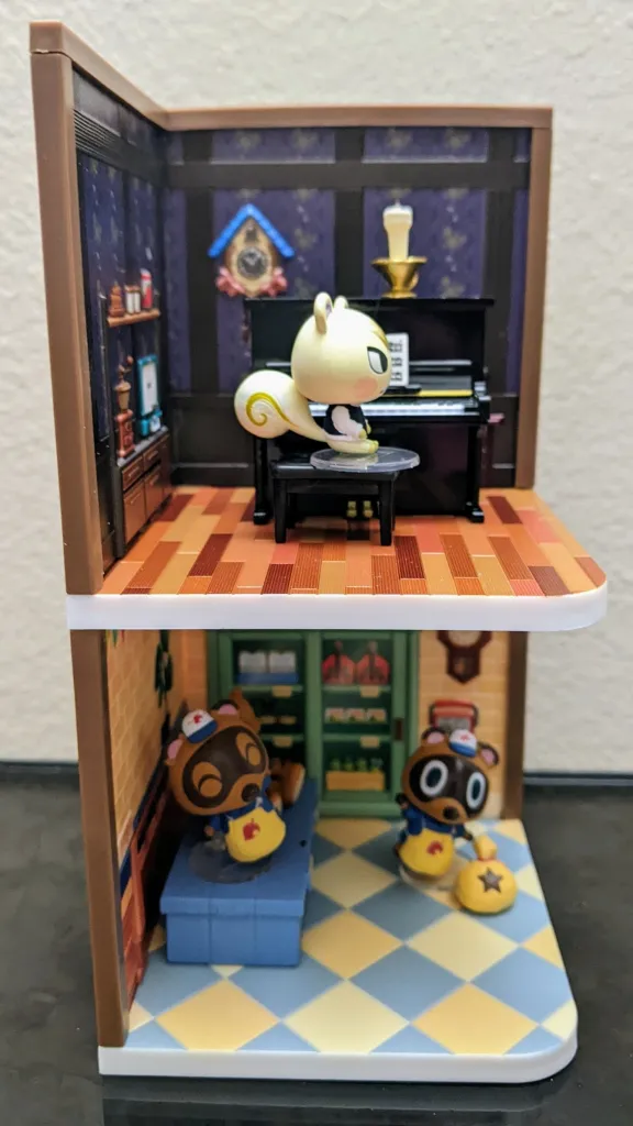 The Re-Ment Animal Crossing Happy Room series 1 sets are pleasant dioramas that fit anywhere, but more furniture would be nice.