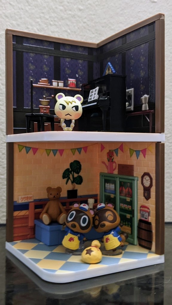 The Re-Ment Animal Crossing Happy Room series 1 sets are pleasant dioramas that fit anywhere, but more furniture would be nice.