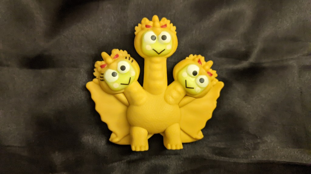 The Hello Kitty Godzilla Happy Meal toys do a good job of making the Sanrio characters stand out in a fun way mcdonald's
