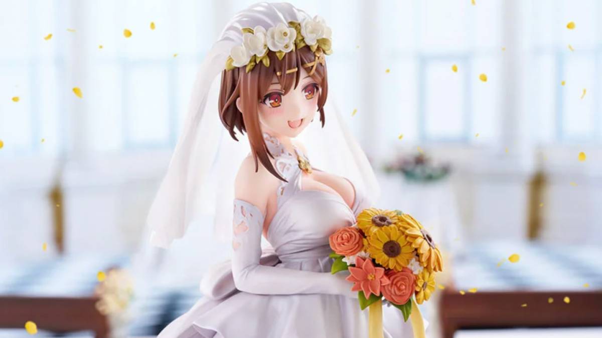 Ryza Dressed as a Bride for a Wedding With Atelier Ryza 3 Figure