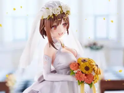 Ryza Dressed as a Bride for a Wedding With Atelier Ryza 3 Figure