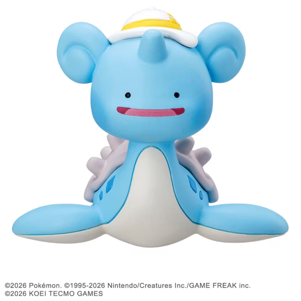 The next two Pokemon Pokopia Moncolle toys will give us a chance to bring Mosslax and Ditto as Lapras home this fall.