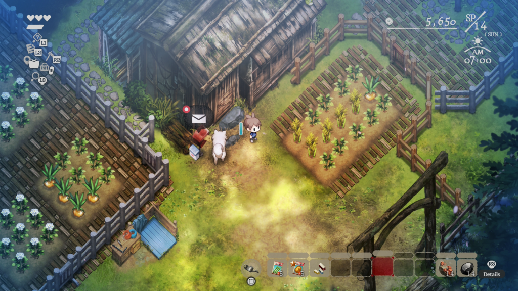 Early Village in the Shade gameplay footage seemed designed to offer a look at the balance between farming sim and Yomawari horror.